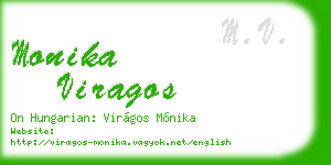 monika viragos business card